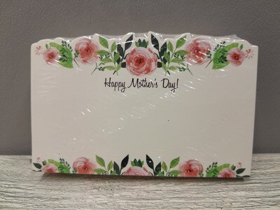 50pc Enclosure Cards Mother&#39;s Day (Pink Rose Border)