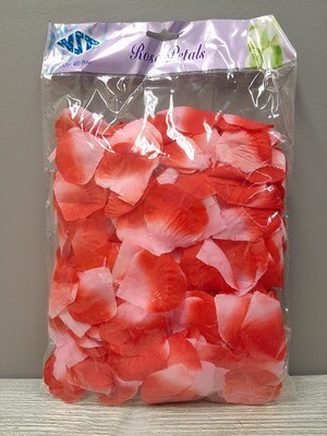 400pc Rose Petals Coral