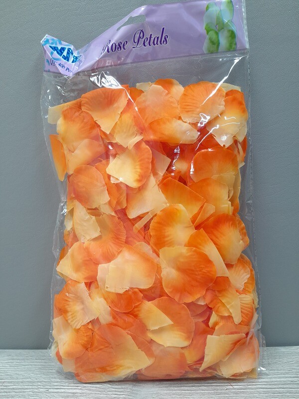 400pc Rose Petals Orange