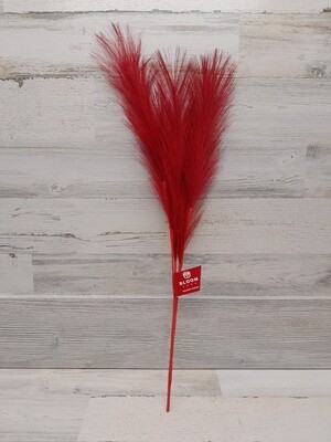 23&quot; Pampas Spray x8 Red