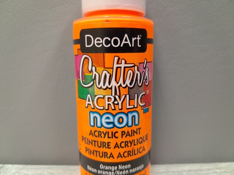 2oz Acrylic Paint Neon Orange