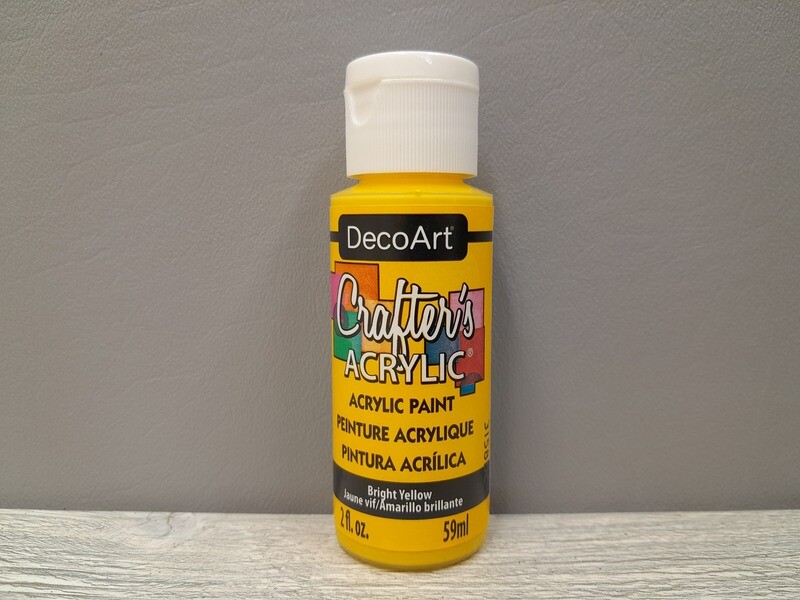 2oz Acrylic Paint Bright Yellow