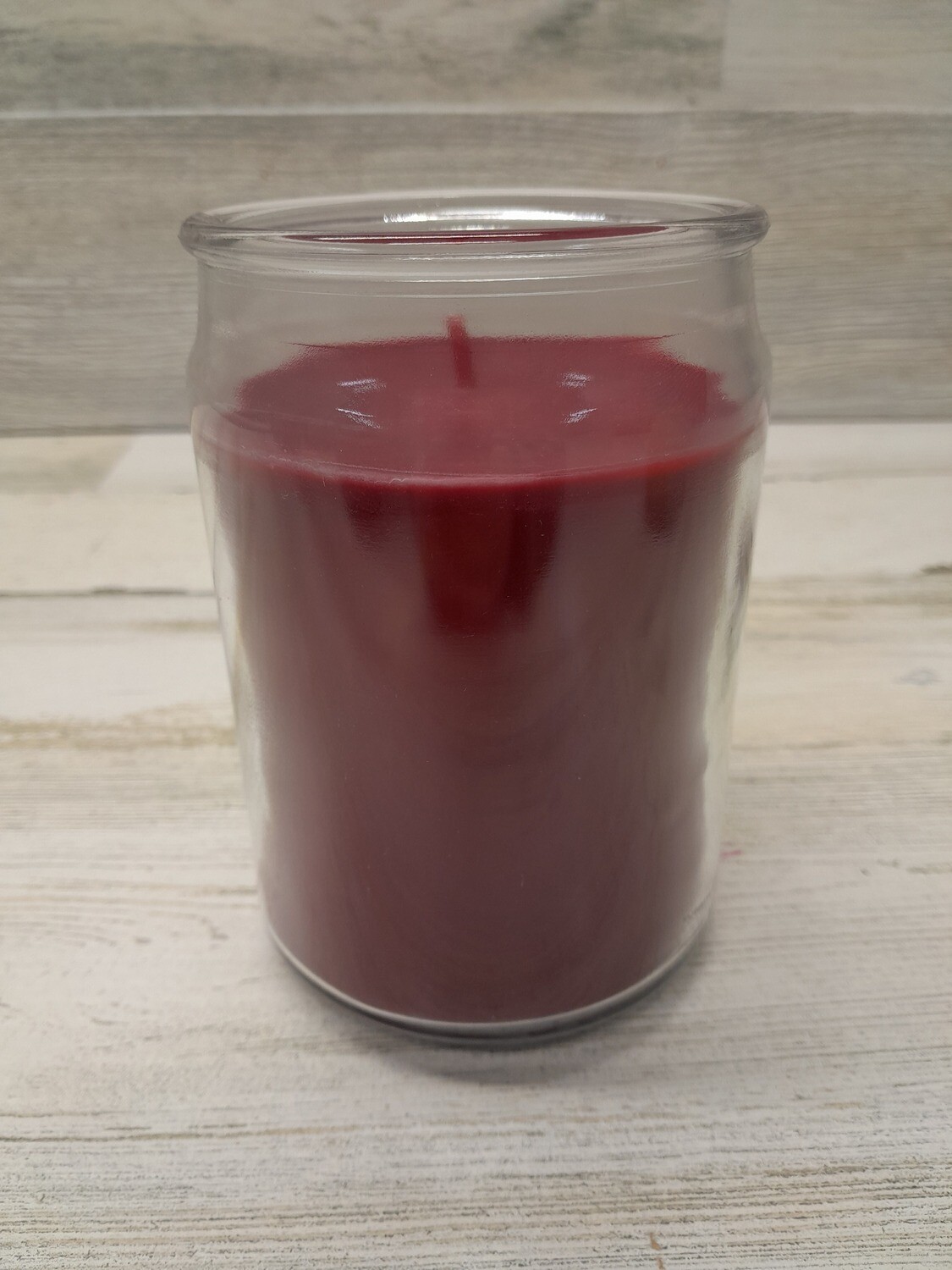 16oz 1 Wick Jar Candle Burgundy Cinnamon