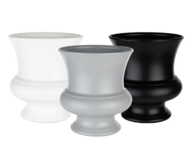 9.5&quot; Urn Tuxedo Assorted (Plastic)