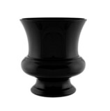 9.5&quot; Urn Black (Plastic)