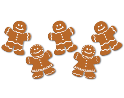 10pc 4&quot;x5&quot; Mini Gingerbread Cutouts