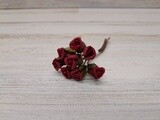 Small Rose Pick x8 Burgundy