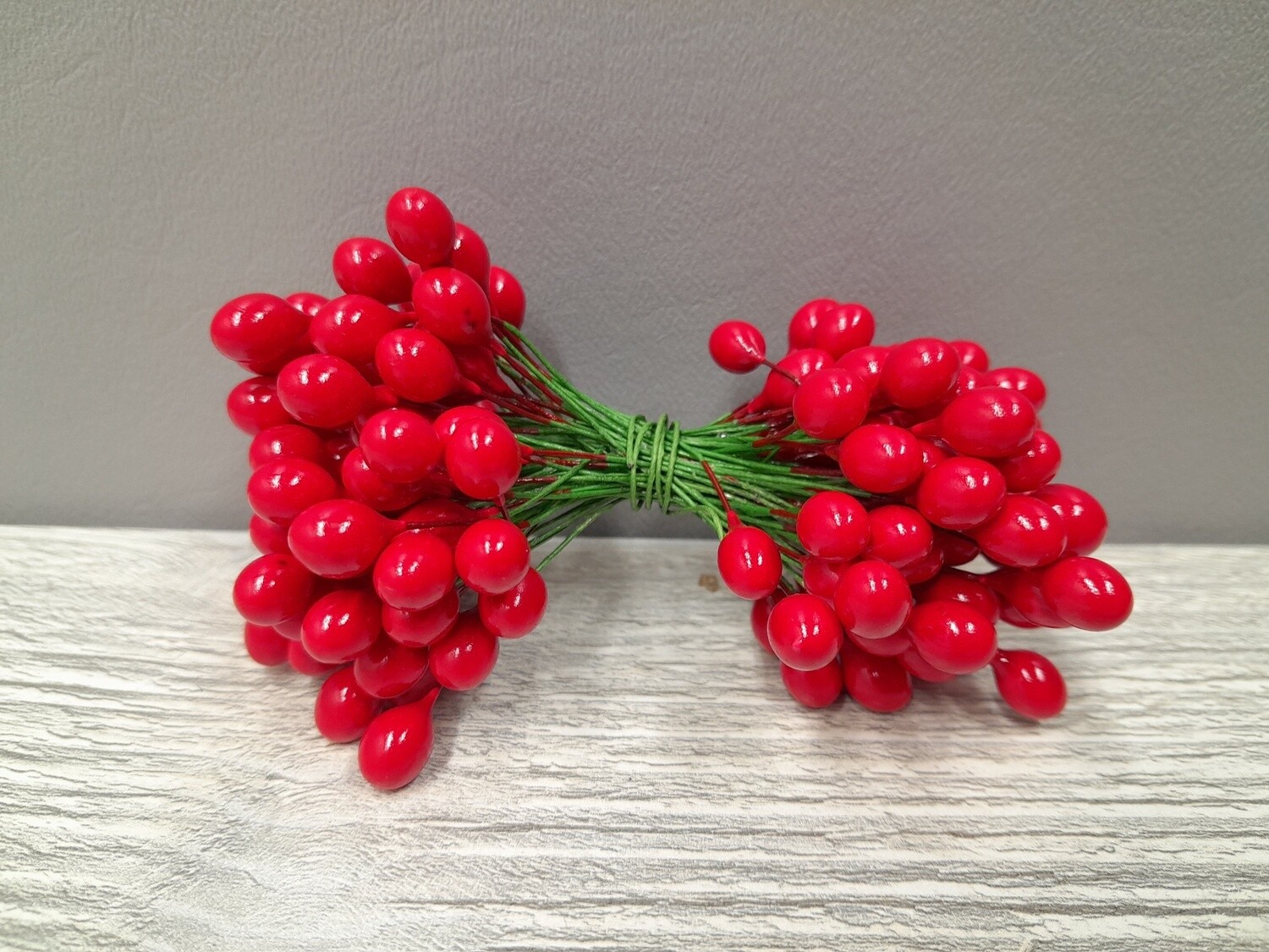 #4-6mm Double Ended Berry Red