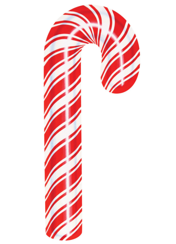 27&quot; Double Sided Candy Cane Cutout Red/White