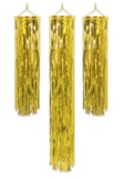 3pc 29.5&quot; &amp; 4.54&quot; Metallic Fringe Columns Gold