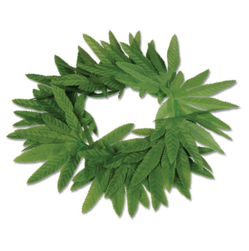 20&quot; Tropical Fern Leaf Headband Green