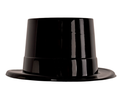 Large Top Hat Black (Plastic)