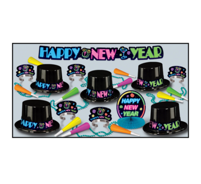 Happy New Years Party Pack For 10 People