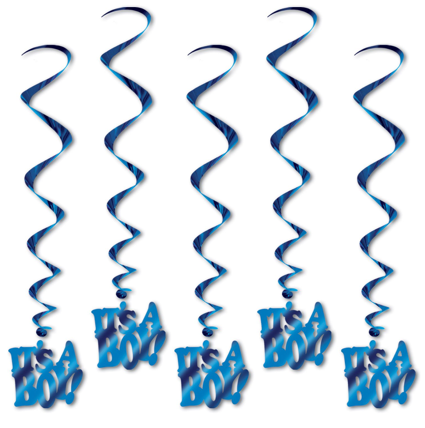 5pc 36&quot; It&#39;s a Boy! Whirls Blue