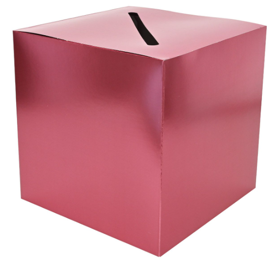 9&quot;x9&quot; Foil All-Purpose Money Bank/Card Box Rose Gold