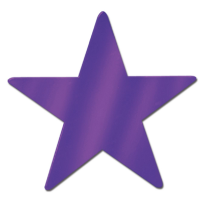 9&quot; Foil Star Purple