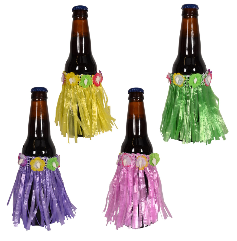 4pc 3.5&quot; Drink Hula Skirts