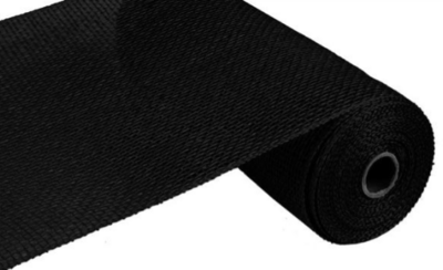 10&quot;x10yd Poly Burlap Mesh Black