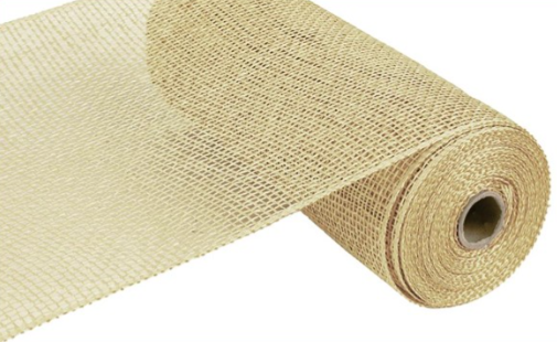 10&quot;x10yd Poly Burlap Mesh Beige