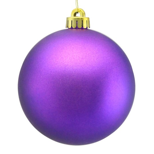 100mm V.P. Smooth Ornament Matte Purple