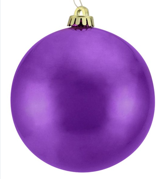 100mm V.P. Smooth Ornament Purple