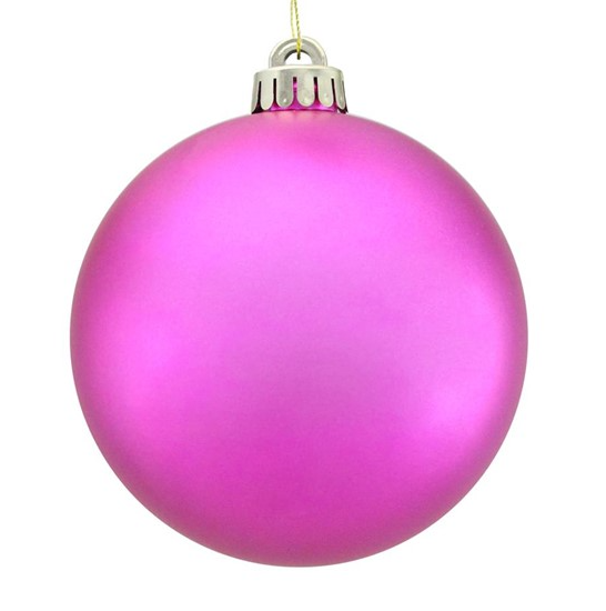 100mm V.P. Smooth Ornament Matte Fuchsia