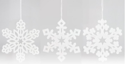 12.75&quot; Foam Glitter Snowflake Assorted