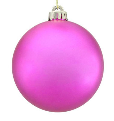 120mm V.P. Smooth Ornament Matte Fuchsia