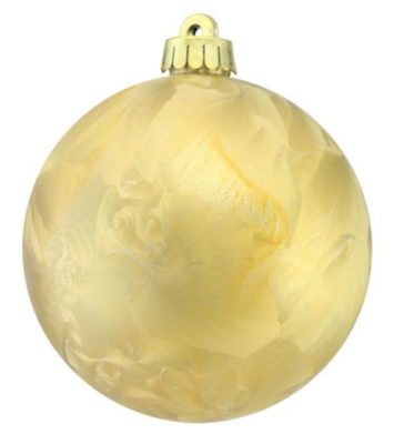 150mm Feather Smooth Ornament Light Gold