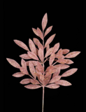 23&quot; Glitter Bay Leaf Spray Lt. Pink