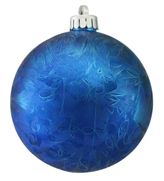 200mm Feather Smooth Ornament Royal