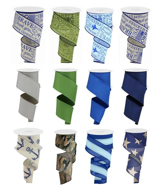 2.5&quot;x10yd Service Ribbon Assorted