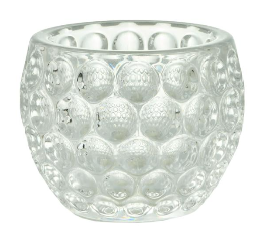 3&quot; Round Dimple Votive Holder Clear (Glass)