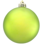 80mm V.P. Smooth Ornament Matte Lime