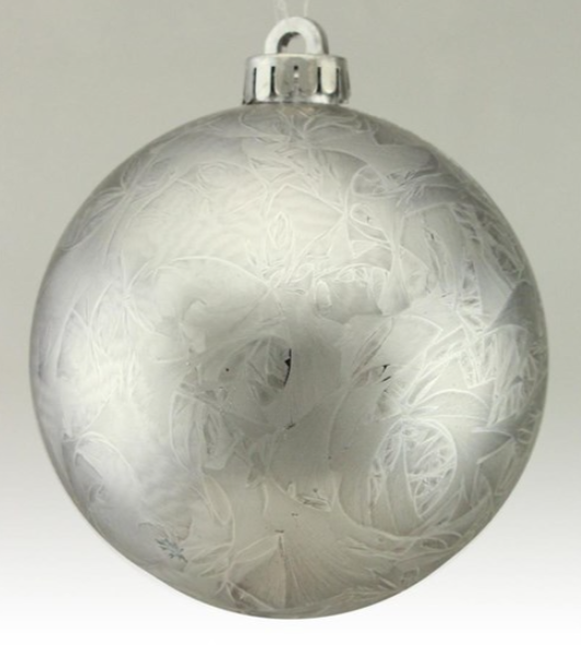 150mm Feather Smooth Ornament Grey