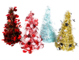 10&quot; Tinsel Christmas Tree Assorted