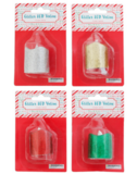 1.5&quot; Led Glitter Votive Assorted