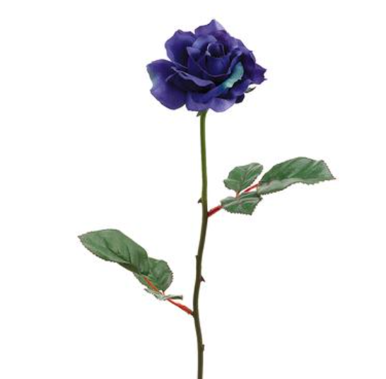 23&quot; Rose Stem w/3.5&quot; Head Blue