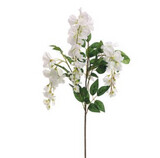 38&quot; Hanging Wisteria Spray x3 White