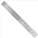 12&quot; Westcott Stainless Steel Cork Back Ruler