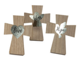 6&quot;x8&quot; Easel Back Cross Table Décor Assorted