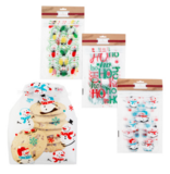 6pc 5&quot;x9&quot;x3&quot; Frosted Bakery Bags Assorted