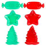 Christmas Plastic Candy Dish Assorted