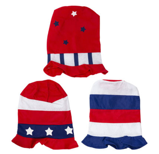 11&quot; Patriotic Felt Top Hat Assorted