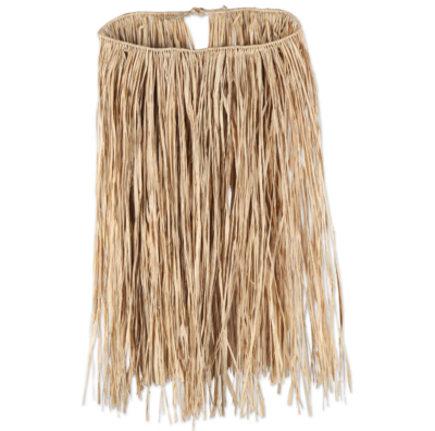 31&quot;x28&quot; Luau Hula Skirt Natural