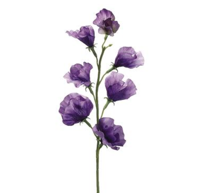 22&quot; Sweet Pea Spray Dark Lavender