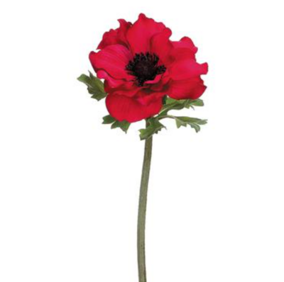 15&quot; Anemone Stem Red