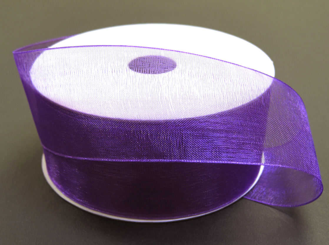 1.5&quot;x25yd Organza Grape