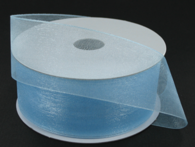 1.5&quot;x25yd Organza Light Blue