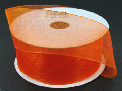 1.5&quot;x25yd Organza Orange